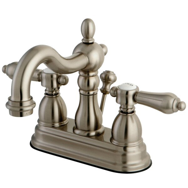 KS1608BAL 4" Centerset Bathroom Faucet, Brushed Nickel